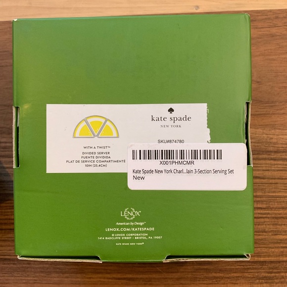 NIB Kate Spade Divided server ‘With a Twist’ - Picture 4 of 4